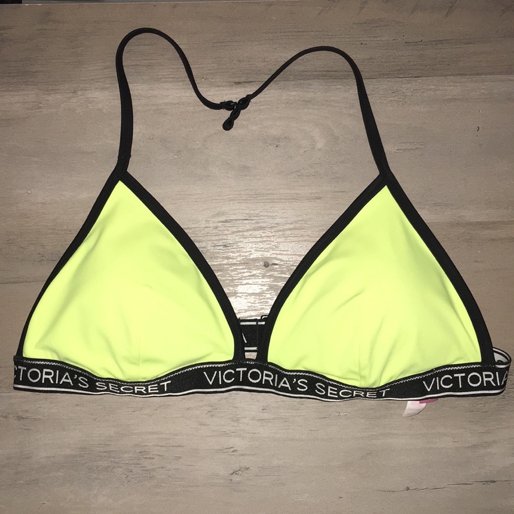 Victoria secret neon yellow bikini